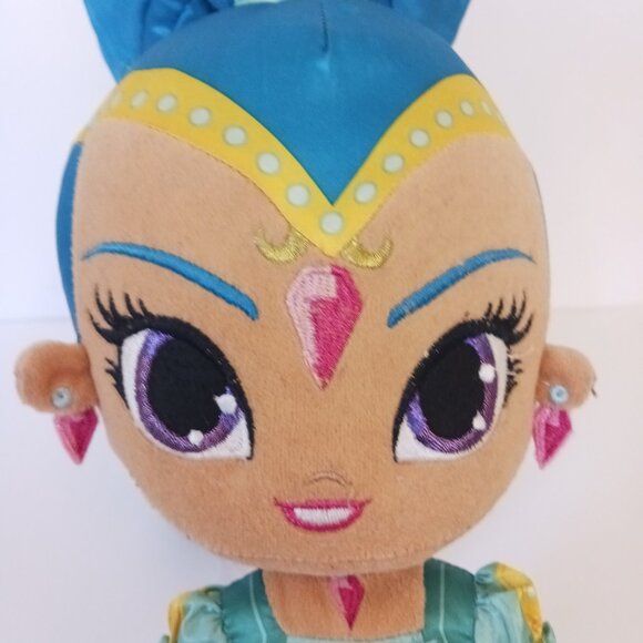 Nickelodeon Shimmer & Shine Genie Blue Hair 20" Soft Cuddle Pillow Plush Doll - Picture 2 of 9